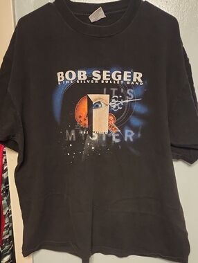 AWESOME VINTAGE XXL BOB SEGER AND THE SILVER BULLET BAND CONCERT TEE